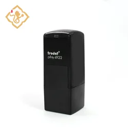 Sello de goma autoentintado personalizable, Rectangular, grabado con láser