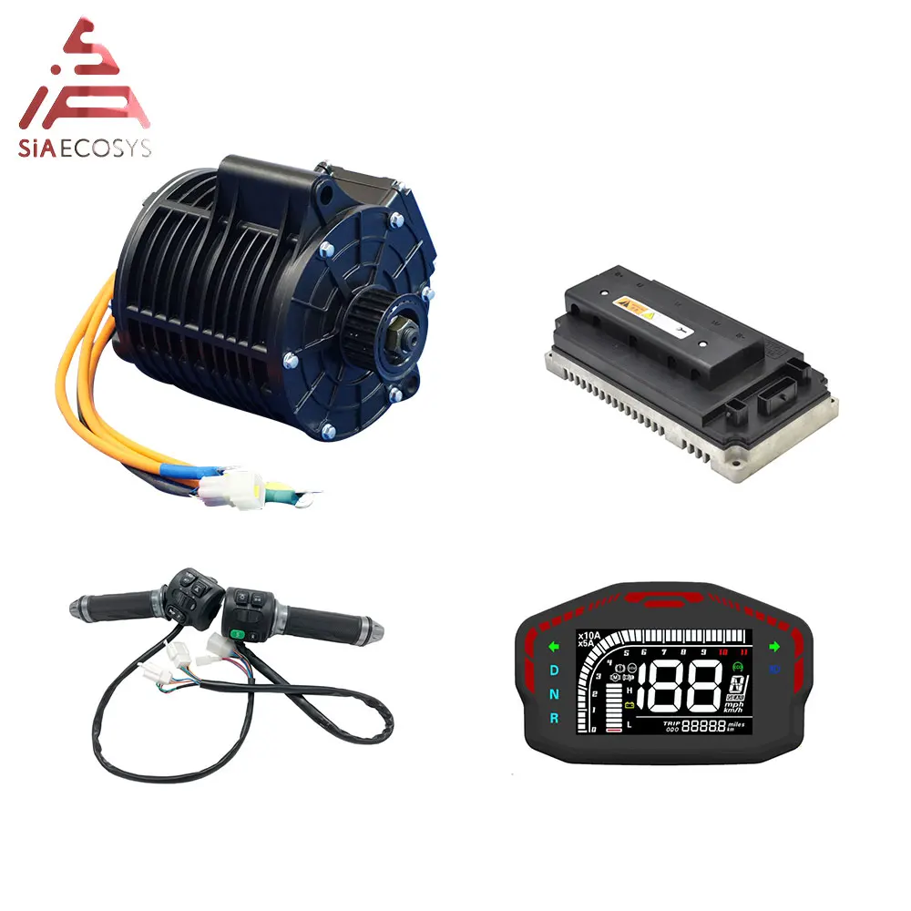 belt shaft QS 138 3000W 72V 100KPH облик середине приводной двигатель силовой передачи наборы с контроллер двигателя - Цвет: belt shaft