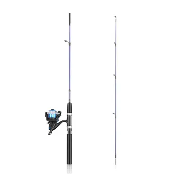 

Ice Fishing 1.2/1.5 Meters Raft Fishing Rod and Spinning Wheel Set Winter Fishing Line Submarine Fishing Rod Set