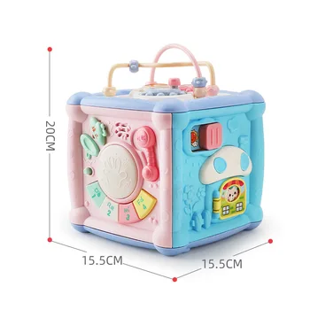 

Children Multi-functional Music Drum Polyhedron Cube Puzzles Baby Early Educational Toy learning games and activities