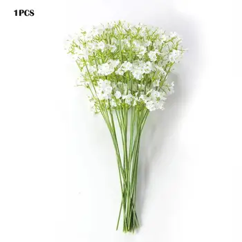 

3PCs DIY Artificial baby's breath Flower Gypsophila Fake Silicone plant for Wedding Home Hotel Party Decoration 5 Colors