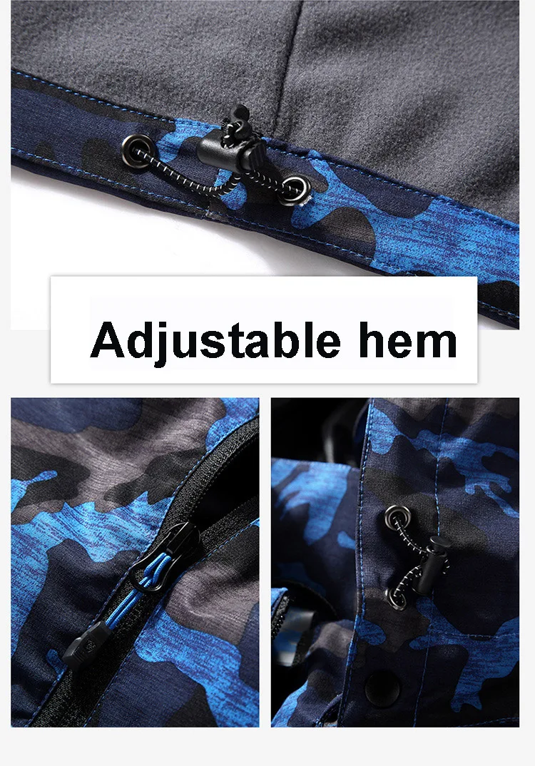Waterproof Men's Hiking Jackets Windproof Keep WarmOutdoor Jackets Men's Windbreakers Hiking Clothing Fishing Hunting Jackets