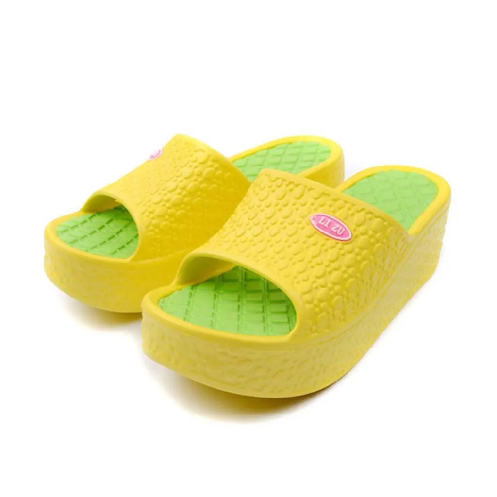Women Slippers Summer Thick Soles Fashion Sandals Platform Shoes Beach Flip Flops Slipper Hole #1216 | Обувь