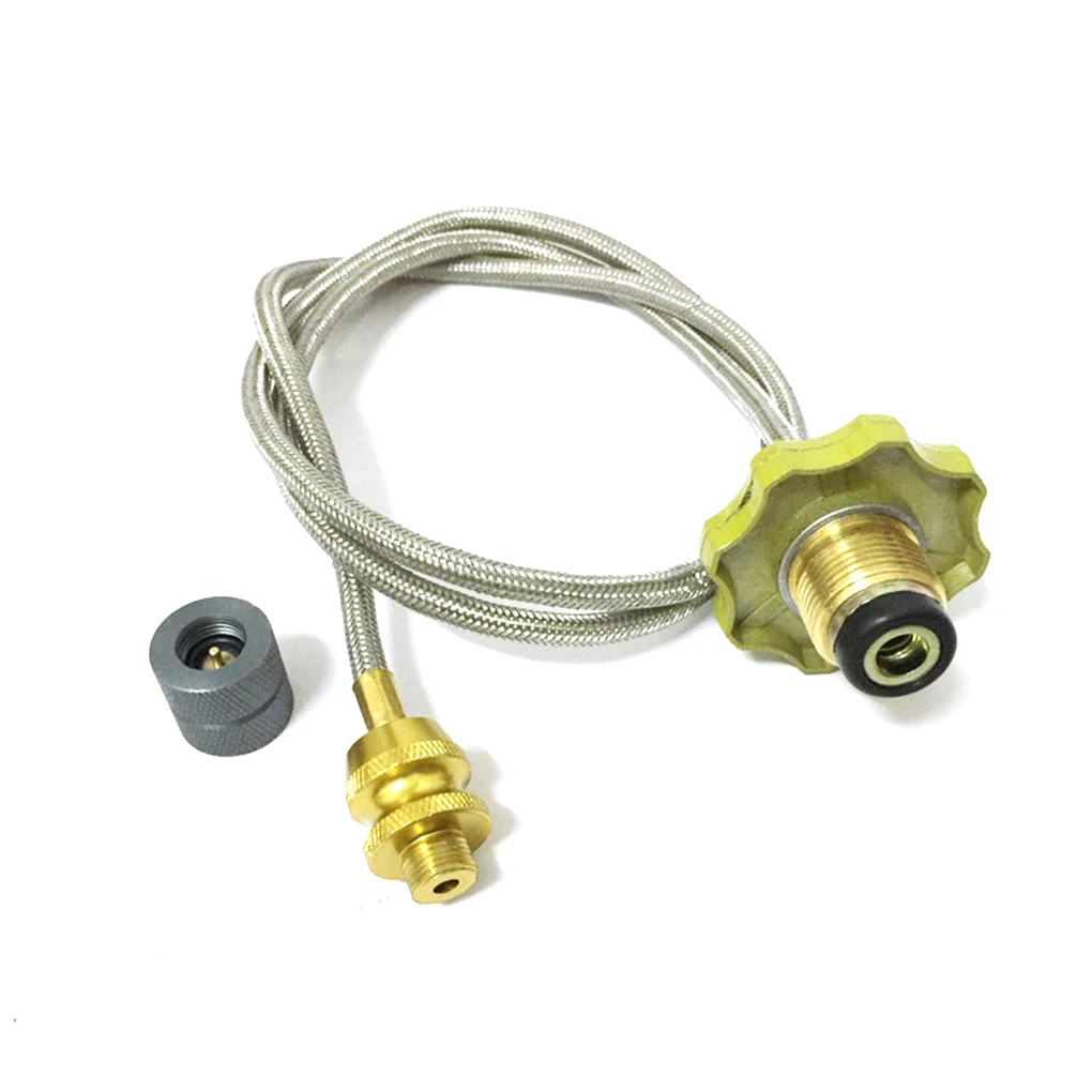 Outdoor Camping Stove Fuel Refill Adapter Burner Home Cylinder Coupler Bottle Adapter Hose