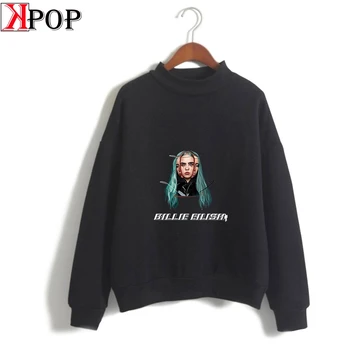 

Billie Eilish 20th Century Tour harajuku Fashion turtleneck Sweatshirts Kpop Women Oversize outwear Hip-Hop Clothes
