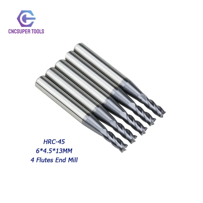 Фрезы из карбида вольфрама для фрезерного станка 5 шт./Лот 6*4 5*13 мм | Инструменты