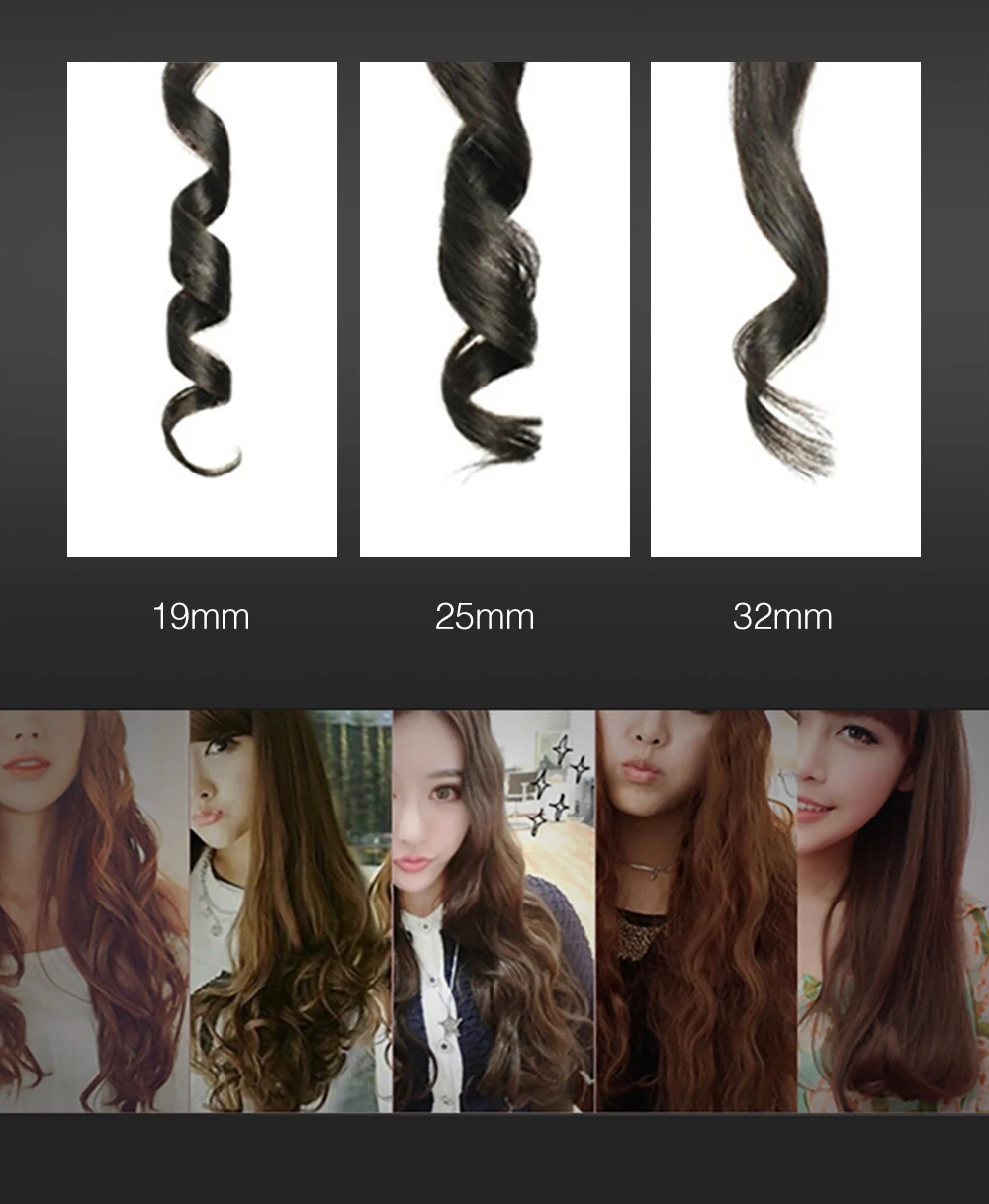 

2020 New Arrival Professional Curling Iron LCD Design Ceramic Curler For electric hair curly hair