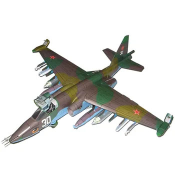 

47*43cm Sukhoi Su-25 Frogfoot Fighter Aircraft DIY 3D Paper Card Model Building Sets Educational Toys Military Model 1:33