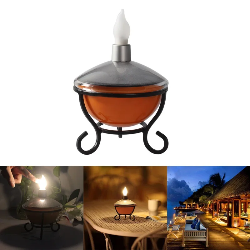 

Solar LED Candle Light Flameless Flickering Lights Electronic Nightlight For Home Party Valentine Holiday Indoor Decoration
