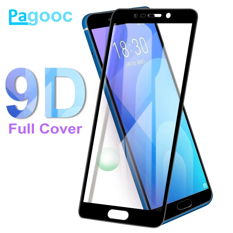 

9D Protective Glass On For Meizu M6 M6S M6T M8 M5 M5S M5C M3E Pro 7 Plus M5 M6 M8 Note Tempered Glass Screen Protector Film Case