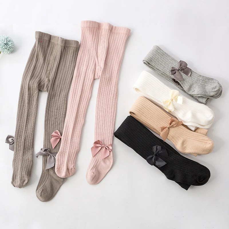 

Fashion Kid Kniting Girls Leggings Elastic Princess Bow Knot Beads Leggins for Baby Girls Children Clothing Getry Leginsy 6M-12Y