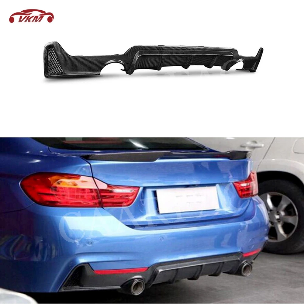 

For F32 Carbon Fiber / FRP Rear Lip Diffuser Spoiler For BMW 4 Series F32 F33 F36 M Sport 2014 - 2018 Back Bumper Guard MP Style