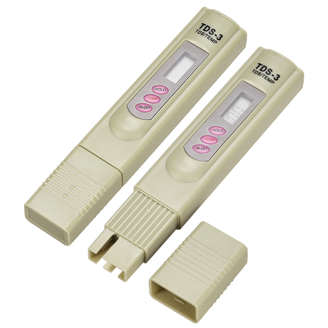 Uxcell TDS 3 PPM Измеритель проводимости для Ro воды аквариум бассейн w кожаный чехол серый 2 шт