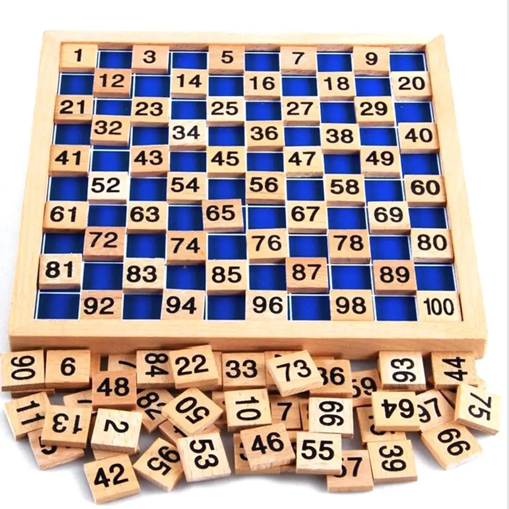  Kids Learning Board Teaching Toy Elm 1-100 Digital Continuous Board Enlightenment Children Early Ed - 4000084558250