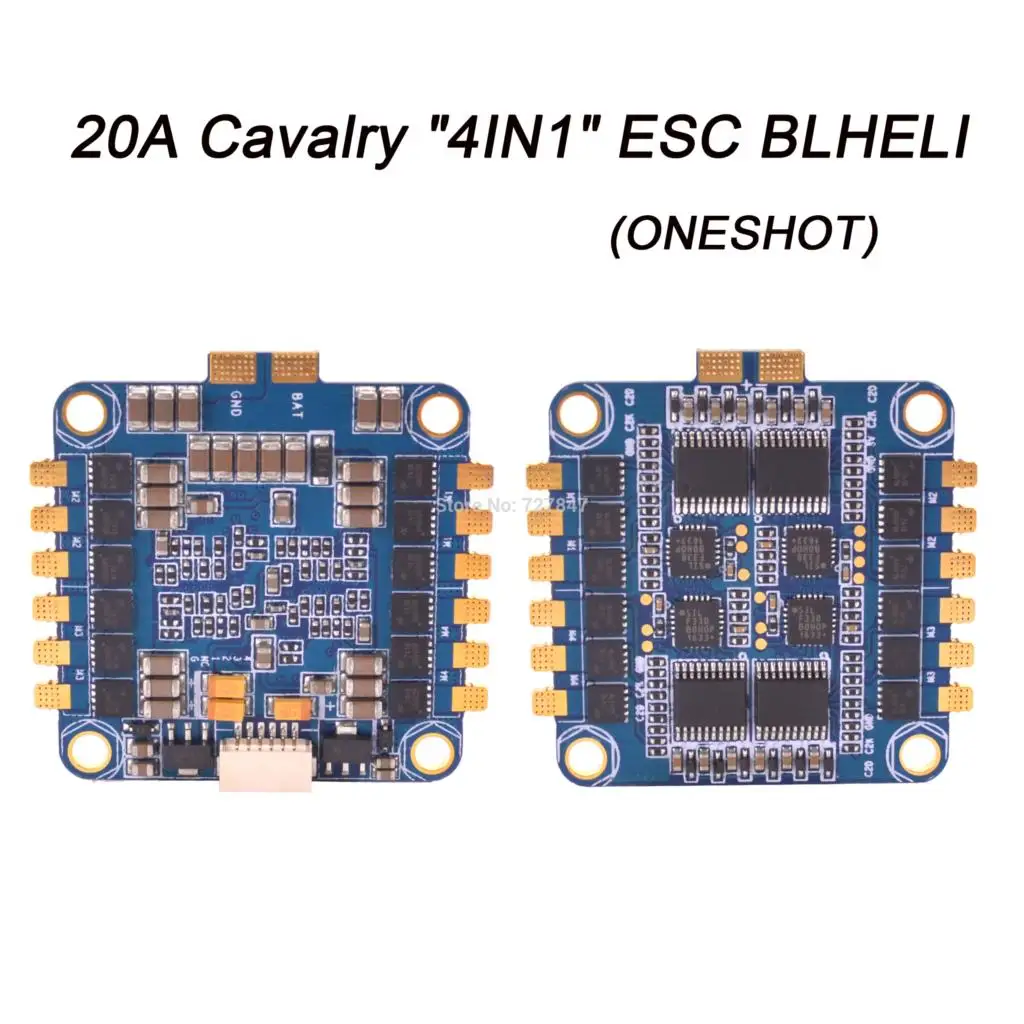 

Mini 20A CAVALRY 4 IN 1 ESC BLHELI ONESHOT w/ LittleBee 20A Firmware for multi-axis FPV Drone Martian