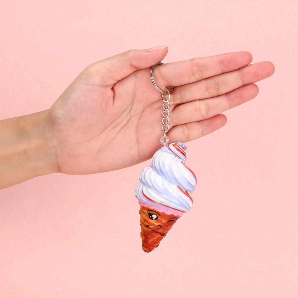 Сжимаемая медленно поднимающаяся игрушка очаровательные сжимаемые игрушки Мягкая Подвеска «мороженое» медленно поднимающаяся коллекция