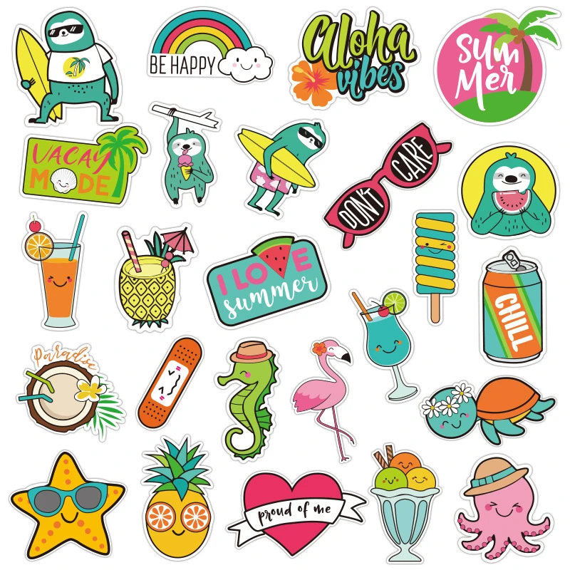 hydro flask stickers blue aesthetic