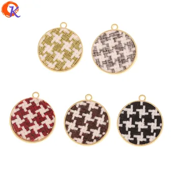 

Cordial Design 50Pcs 25*28MM Jewelry Accessories/Charms/Hand Made/Fabric Effect/Coin Shape/Pendant/DIY Making/Earring Findings