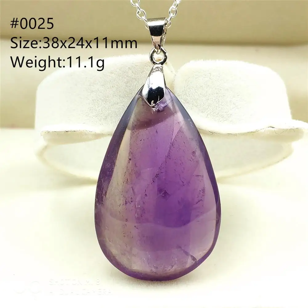 Natural Purple Yellow Ametrine Bead Pendant Women Men Ametrine Citrine Amethyst Clear Water Drop Brazil AAAAAA