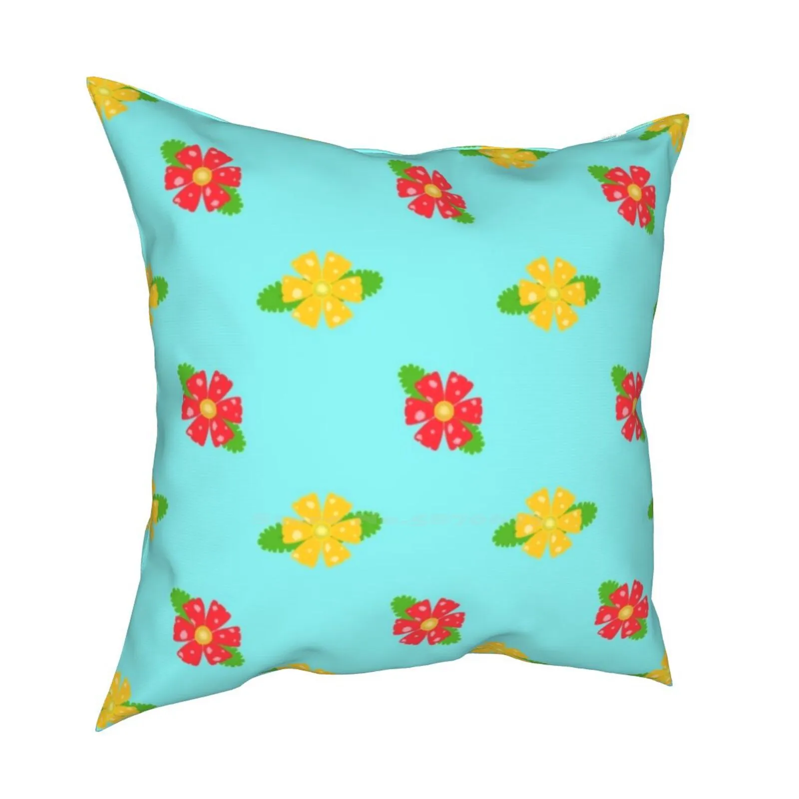 Plant Starter Stampa Floreale Divertente Cute Decor Square Federa Venusaur Pokeball Micro Microprint Flower Floral Tropical