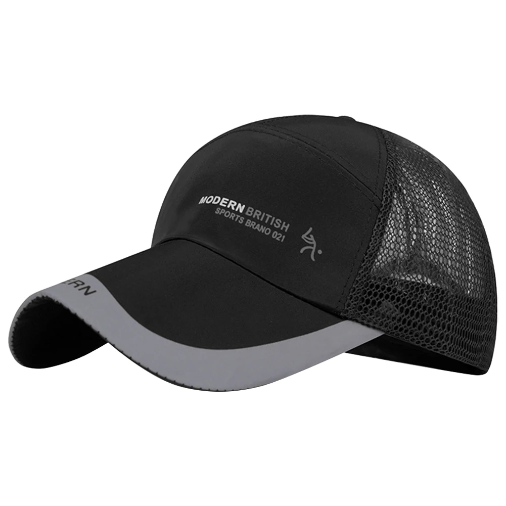 

Outdoor Sport Sunscreen Baseball Cap Long Visor Cap Breathable Quick Dry Mesh Fishing Caps Men Women Sport Caps
