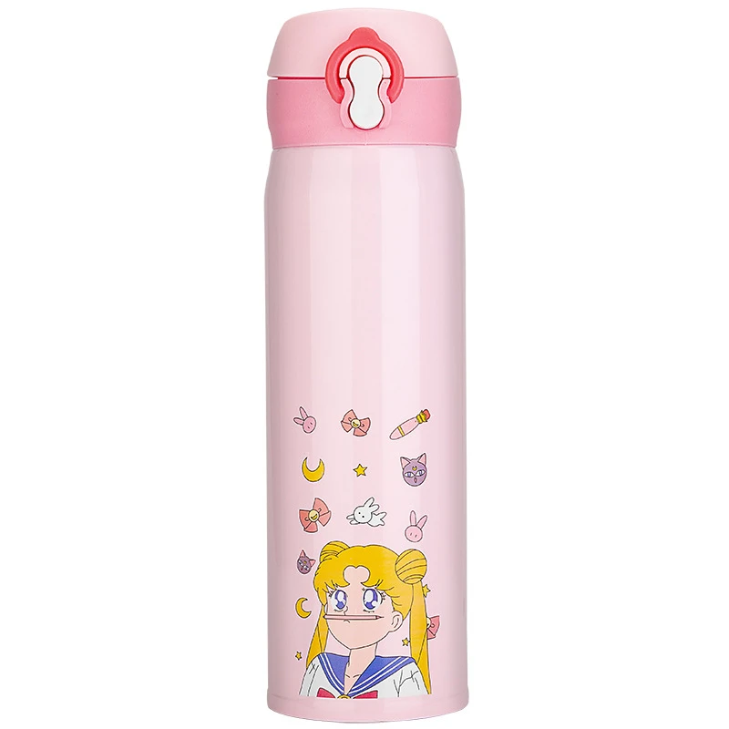 Милый Cardcaptor Sakura мультфильм аниме термос чашка ручной из нержавеющей стали вакуумные бутылки кофе чашки Рождество Косплей Подарки