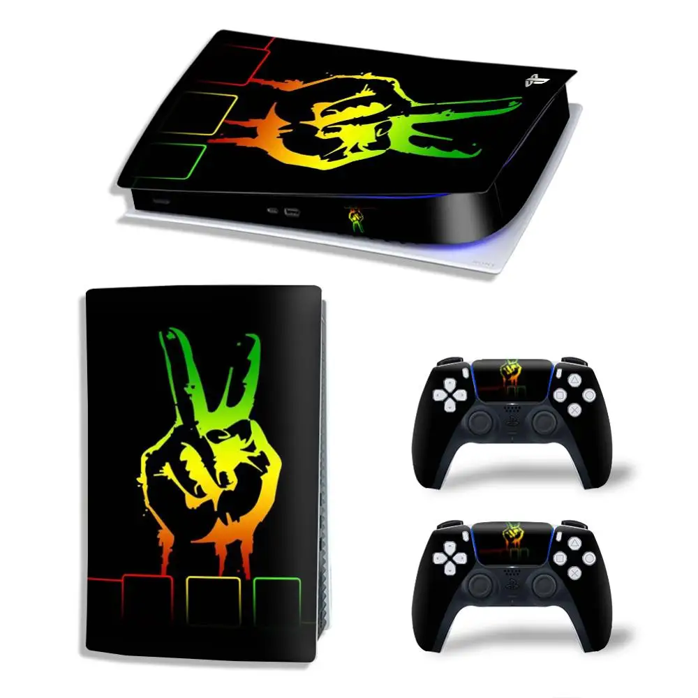 Decalcomania In Vinile Per Ps5 Digital Edition Skin Stickers Wrap Per Console Ps5 Digital Edition Con 2 Skin Controller