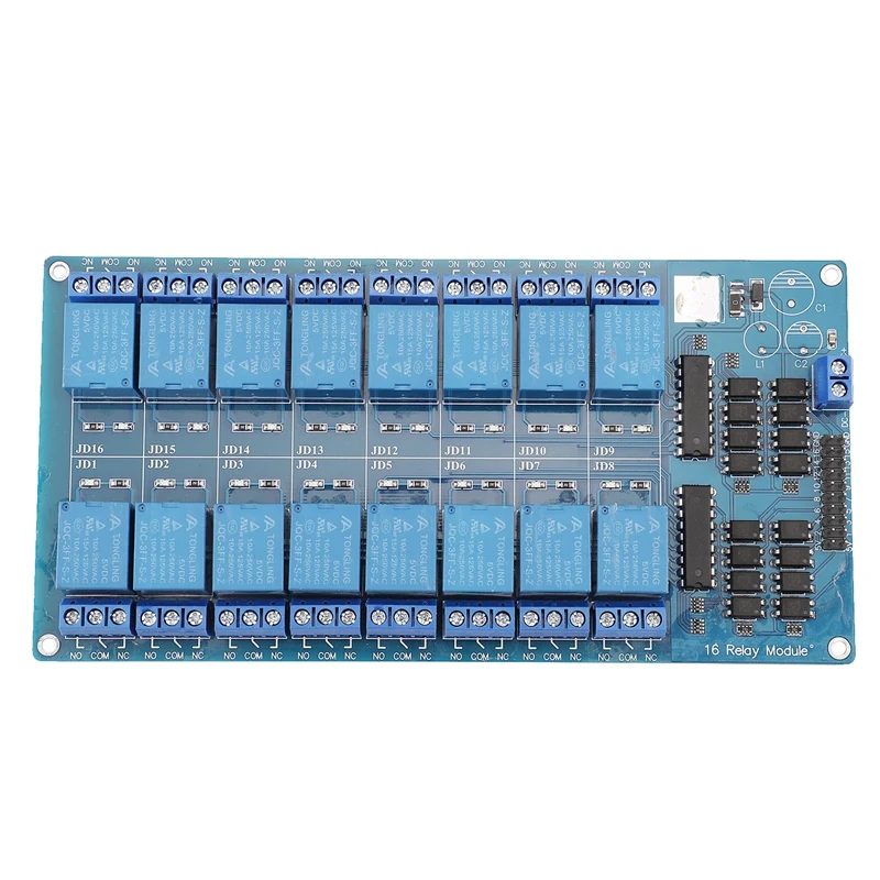 16 дорога/релейный модуль канала с LM2576 Питание светильник муфта для Arduino PIC ARM DSP AVR