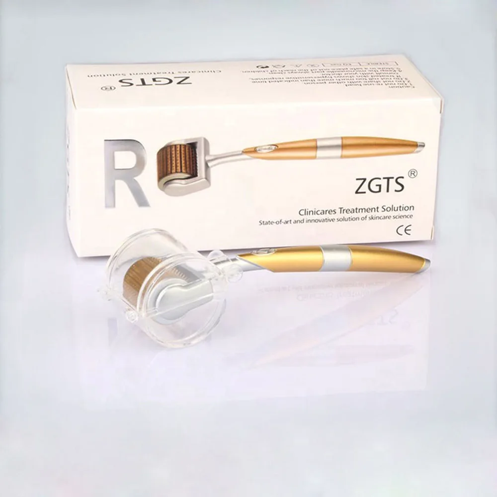 ZGTS Derma Roller Professional Titanium 192 needles for face care and hair-loss treatment CE Certificate Proved