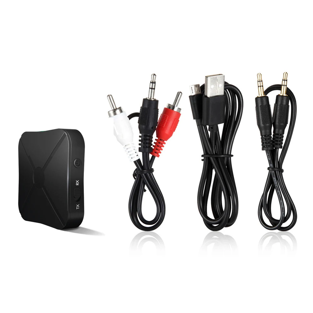 KN319 Bluetooth передатчик приемник 2 в 1 Bluetooth V4.2 музыкальный аудио адаптер 3,5 мм AUX RCA для наушники для телевизора MP3 CD плеер