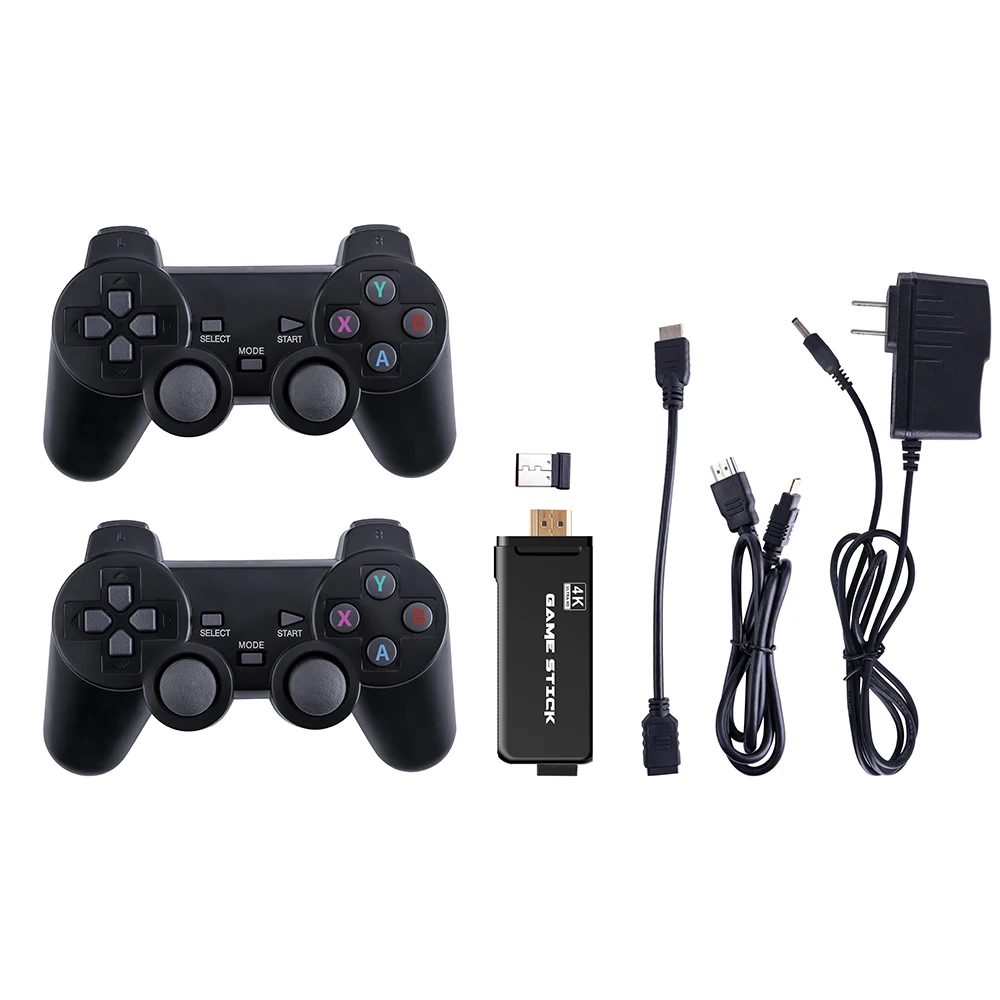 HANHIBR U8 4K HD видео игровая консоль 2 4G двойной беспроводной контроллер для PS1/MAME
