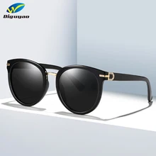 DIGUYAO, фирменный дизайн, кошачий глаз, солнцезащитные очки, женские, поляризационные, модные очки для женщин, стразы, дужки, очки, UV400, высокое качество