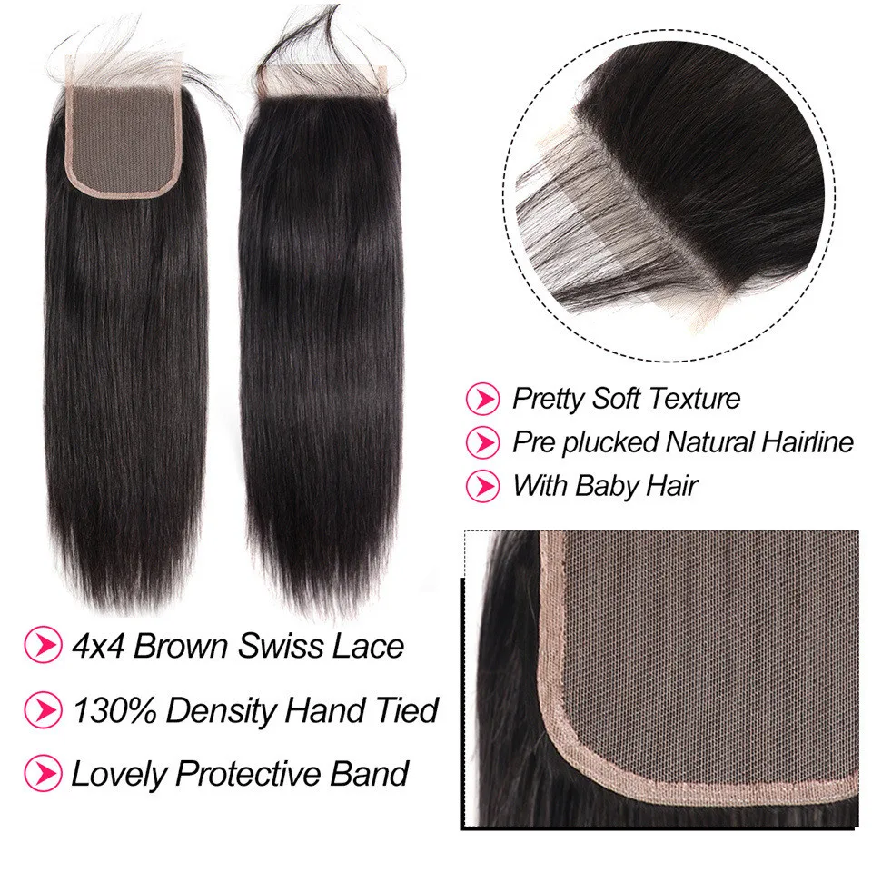 Beaufox-Brazilian-Straight-Hair-Closure-Human-Hair-Lace-Closure-4x4-Free-Part-130-Density-Remy-Hair.