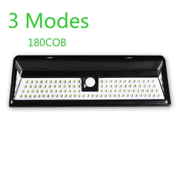 

180 COB LEDs Solar Light Outdoor Solar Lamp Motion Sensor Wall Lamp Spotlight 3 Modes Wall Sunlight For Street Garden Decoration