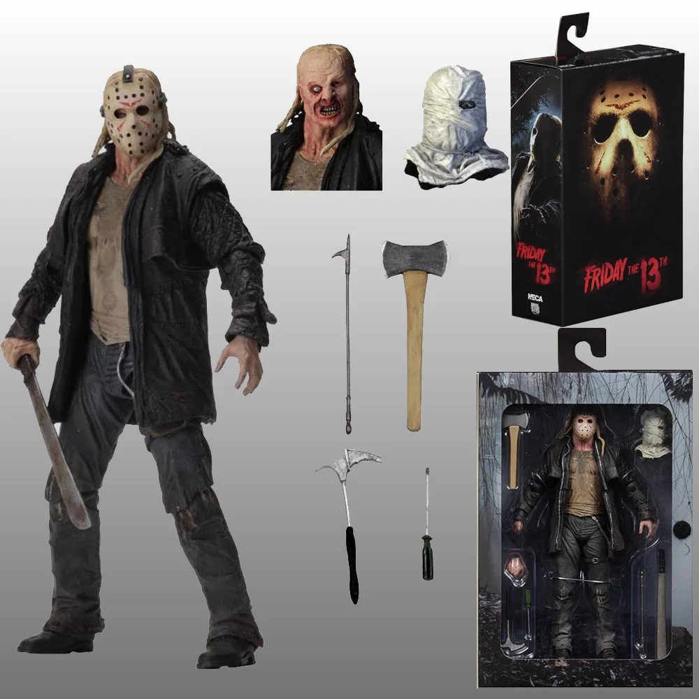NECA 2009 Deluxe Edition Friday 13 Джейсон Вурхиз ПВХ фигурка игрушки кукла 18 см|Игровые фигурки