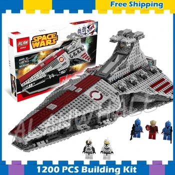 

1200pcs Space Wars Venator-class Republic Attack Cruiser 05042 Model Building Blocks Assemble Gifts Toys Compatible With