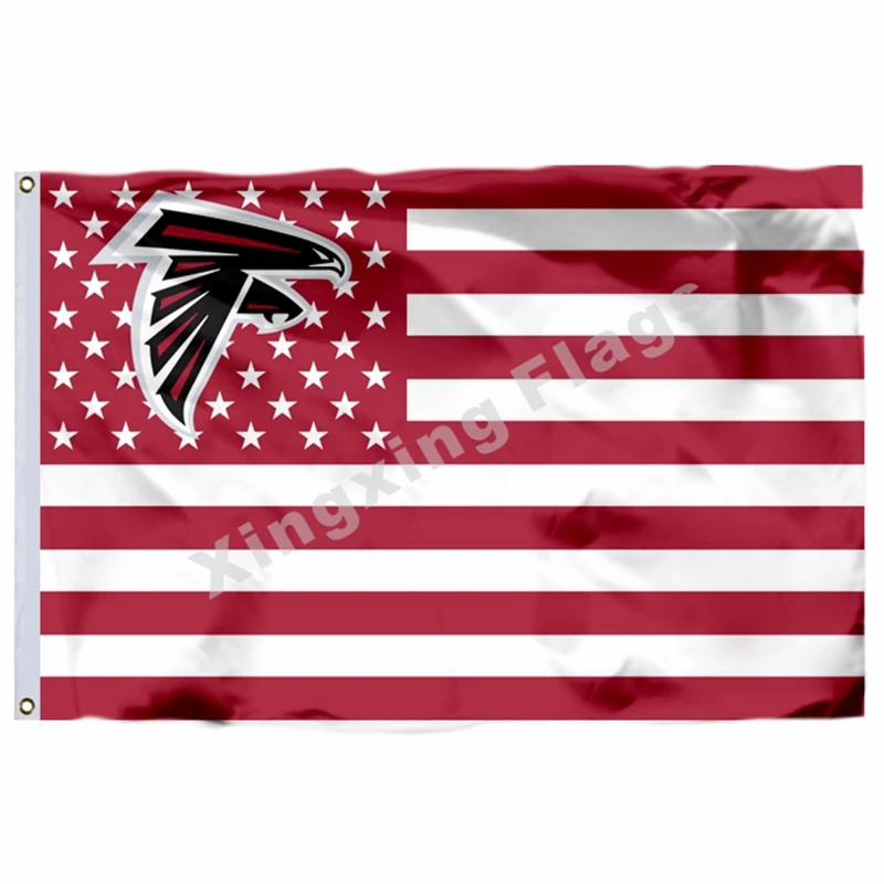 Флаг с надписью Atlanta Falcons, 3 фута x 5 футов, полиэстеровый флаг с надписью Atlanta Falcons, размер № 4, 90X150 см, пользовательский флаг - Цвет: A2
