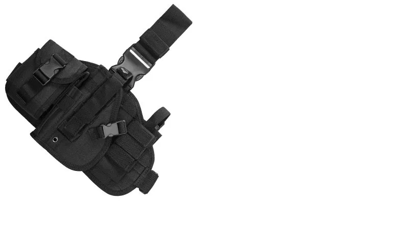 Тактическая ножная кобура Glock страйкбол пистолет падение ноги кобура Чехол Регулируемый Открытый военный ремень кобура для универсального пистолета - Цвет: Black