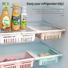 Retractable Drawer Organizer For Fridge Refrigerator Storage Organizer Keep TidyStorage Trayfor Vegetables and Fruits  kitchen