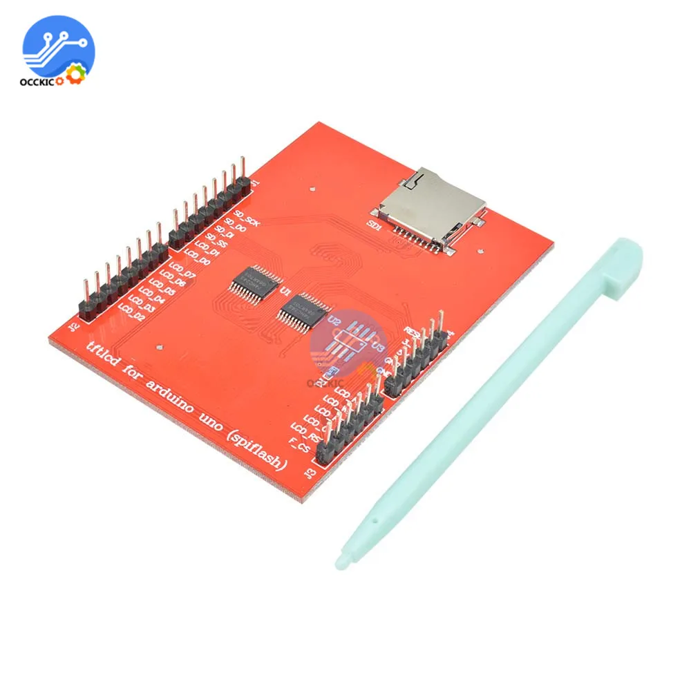 2,4 дюймов ЖК-дисплей Дисплей на тонкопленочных транзисторах на тонкоплёночных транзисторах Сенсорный экран щит 240x320 18-bit Spfd5408 Экран контроллер для Arduino UNO R3 Mega2560