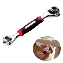 8 in 1 Multifunction Socket Wrench 360 Degree Rotation Ratchet Wrench Universal Furniture Car Repair Tool Set