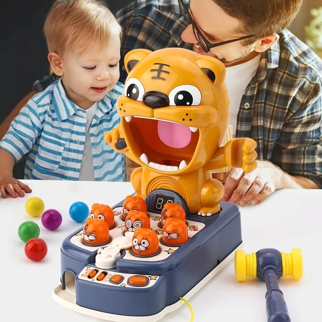 Children Light Music Whac-A-Mole Toys Multifunctional Play Hit Hammering Game Educational Interactive Toys Christmas Gift 3
