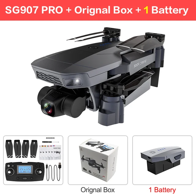 GPS RC Helicopter Smart Follow SG907 PRO Two-axis Wide Angle Gimbal 5G WIFI 4K HD Professional Camera Drone Folding Quadcopter