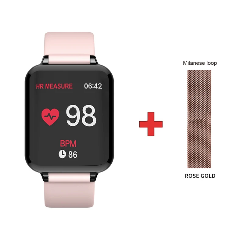 2021 Mens Smart Watch Waterproof B57 Hero Band 3 Heart Rate Blood Pressure Sprots Relogio Smartwatches Bracelet for Android IOS 