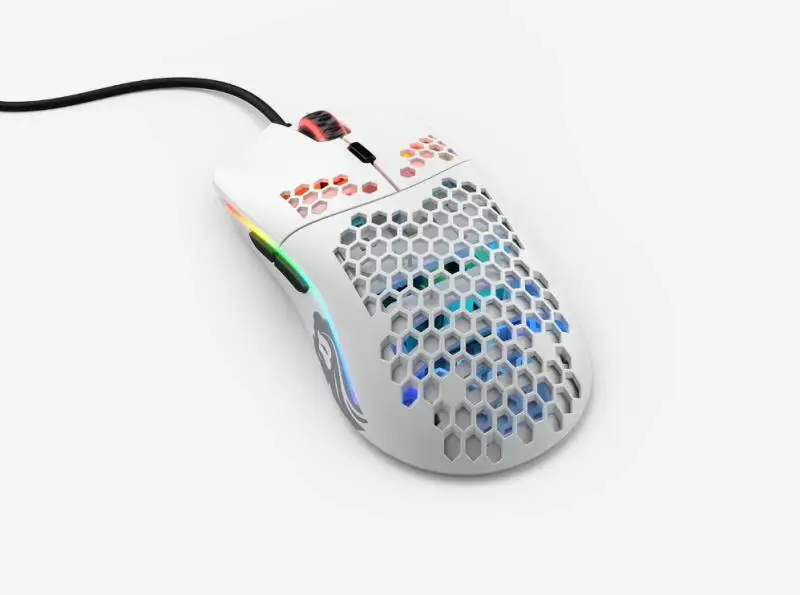 Мышь Glory Gaming Model O White mate (Branco Fosco) GO белый/белый глянцевый Brilhante) GWHITE|Мыши| |