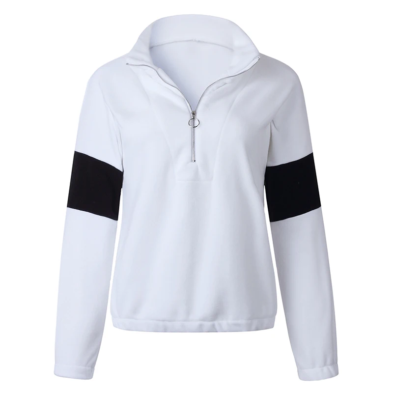 

Liva girl Women's Plush Sweatshirt Autumn Winter Coats Large Fluffy Wool Sweatshirt Jacket Thick Warm Long-sleeved Sweatshirt