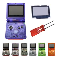 Сменный прозрачный чехол с полным корпусом+ объектив для экрана+ отвертка для консоли nintendo Gameboy Advance SP GBA SP