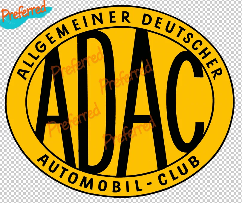 Auto-Aufkleber ADAC E Plakette Frankreich Bon Voyage Europa 80er Oldtimer 