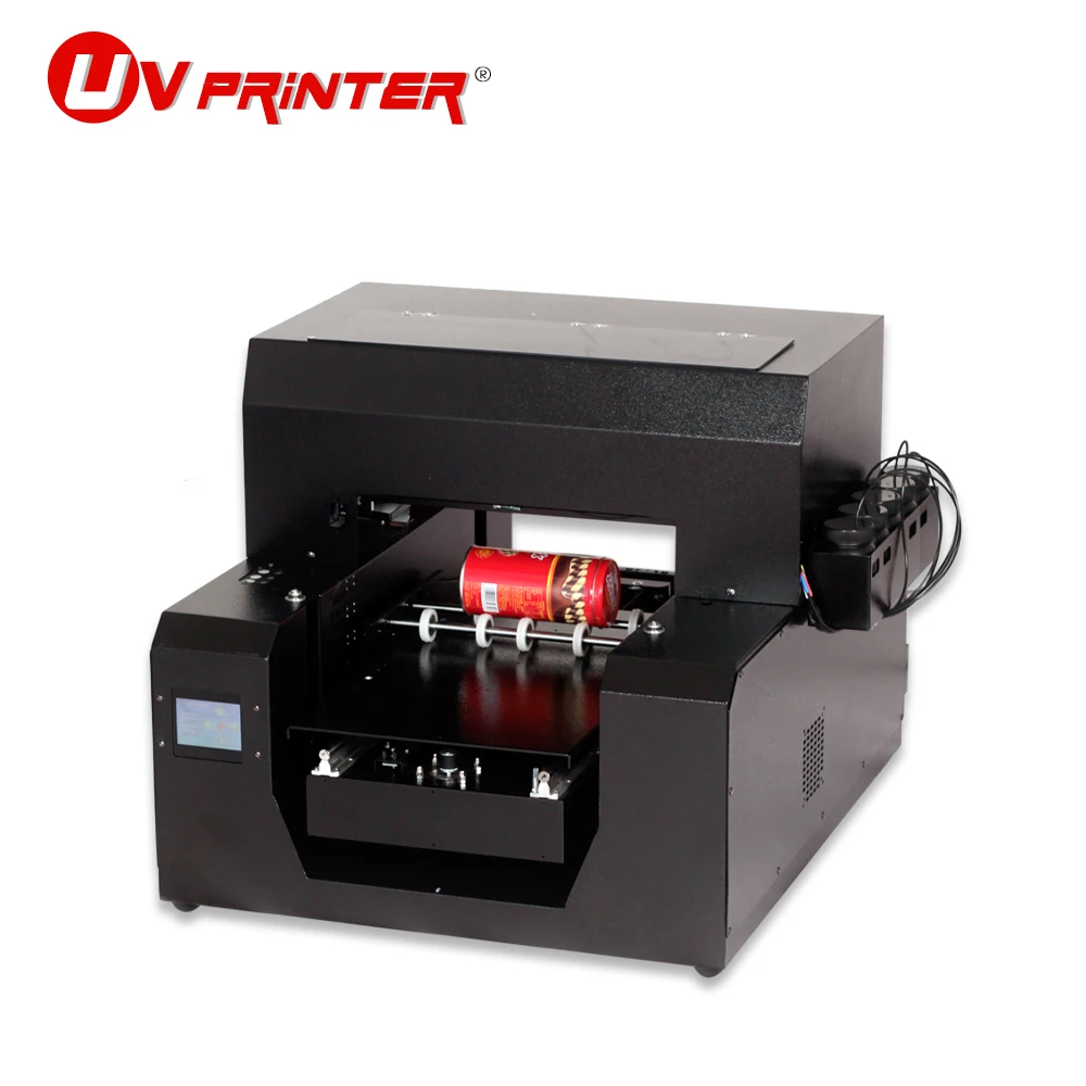 

Commercial large format printing platform A3 UV flatbed and cylindrical inkjet printer for mobile phone case/glass bottle