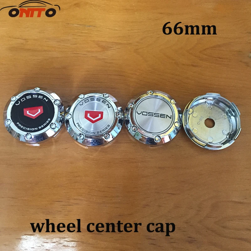 

4PCS/set 66MM Wheel Center Cap Wheel Covers for sliver black red vossen sticker Wheel Dust-proof emblem covers
